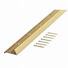 M-D Building Products 5/8 in. H X 36 L Prefinished Satin Brass Aluminum Carpe