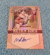 2015 Prizm Draft Picks Malcolm Agnew S Illinois Silver Rookie Autograph #215 (6)