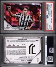 Marketplace image: 2021-22 Topps Chrome Sapphire UCL Federico Chiesa Padparadscha 1/1 #195 Juventus