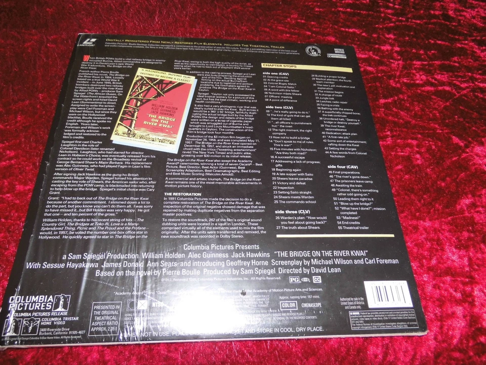 the bridge on the river kwai sind zwei laserdisc in englisch - Bild 2 von 2