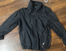 L.L.Bean Mens M Black Windbreaker Jacket Ligh...
