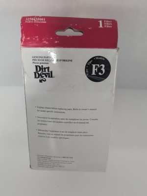 Vhbw Set Di Filtri  3 Pezzi  Compatibile Con Dirt Devil Pureza AC 250 Filtro Hepa Filtro Ai Carboni Attivi 34359053