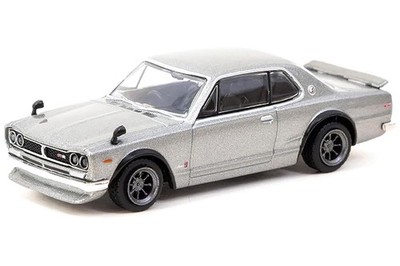 Tarmac Nissan Skyline 2000 GT-R (KPGC10) silber 1:64 