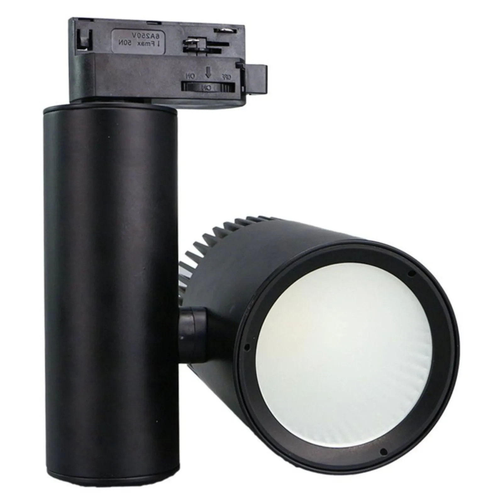 Faro Lampada Led A Binario 30W Trifase CCT CRI 90 Carcassa Nera 2700K 4000K 6000