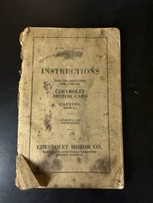 1927 Chevy Owners Manual