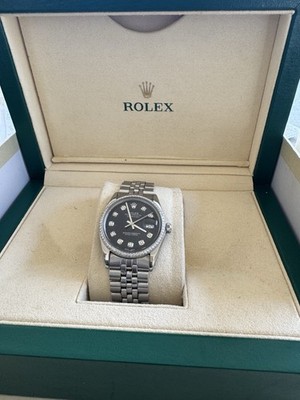 Rolex Datejust 1601  Silver Jubilee Bracelet with Silver Bezel.  No Papers.