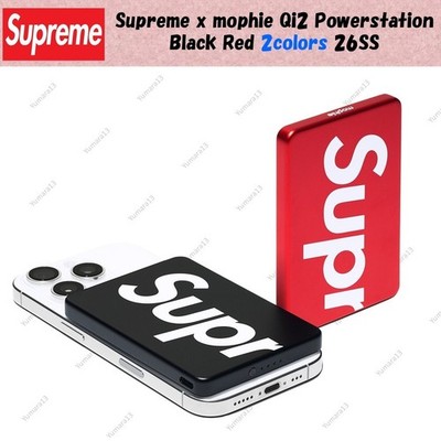 Supreme x mophie Qi2 Powerstation Black Red 2colors 26SS