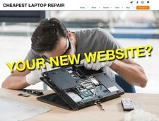 CheapestLaptopRepair.com Premium Turnkey Domain Name Tech IT Business Aged com