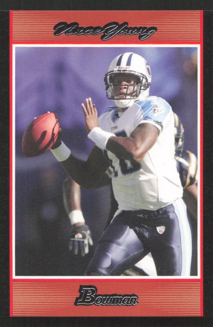 2007 Bowman Vince Young Orange #/250 #24 Card