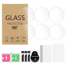6 Pcs Watch Glass Screen Protectors 21mm - Tempered Glass Clear Film