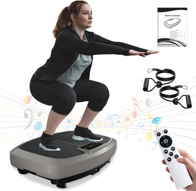 Vibration Plate Exercise Machine - Power Vibrating Plate for Lymphatic Drainage,