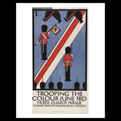 Paine - Trooping the Colour (1922) Art Card Print