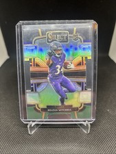 2023 Panini Select - Concourse Silver Prizm Die-Cut #10 Keaton Mitchell (RC 