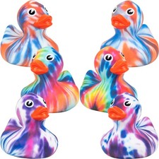 Tie Dye Themed 2" Inch Vinyl Rubber Duck - 1 EA