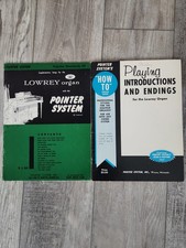 Lot of 2 Pointer System Lowrey Organ Books Popular Standards 29 Intros Endings