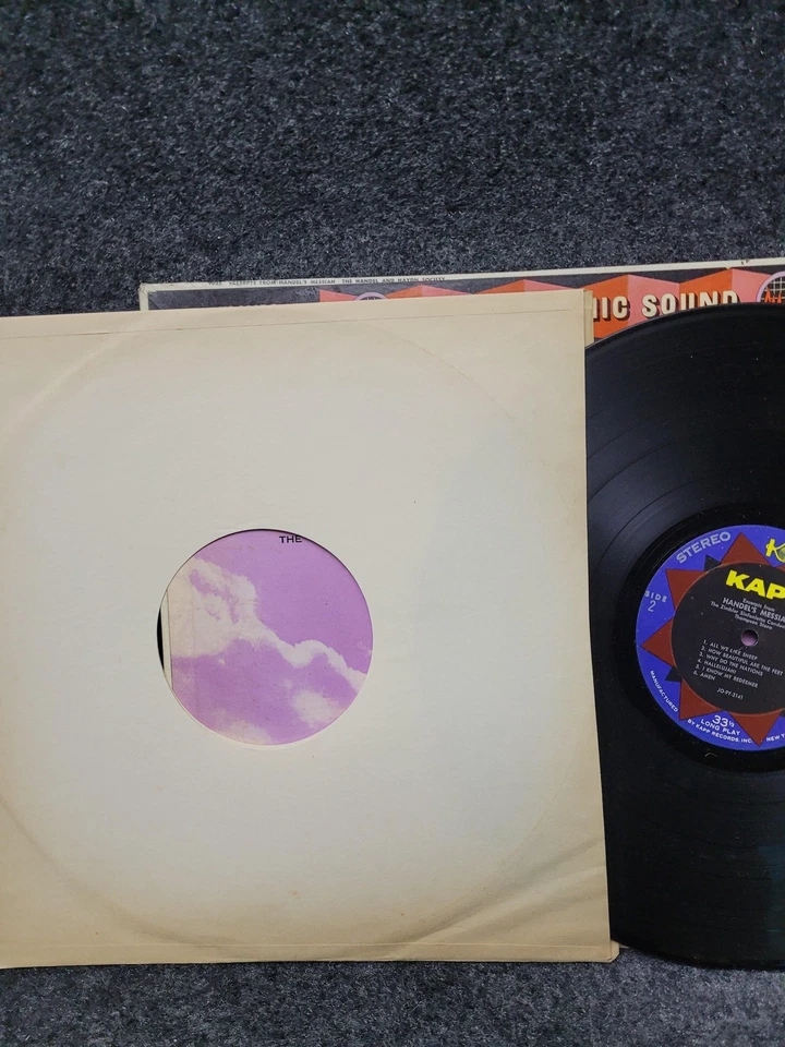 Vintage Handel Messiah Excerpts LP Kapp KC-9025-S Stereo Zimbler Sinfonietta Foto 4 de 4