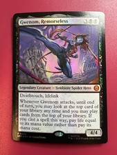*** Gwenom, Remorseless *** 0286 Foil Promo Marvel's Spider-Man MTG NM English