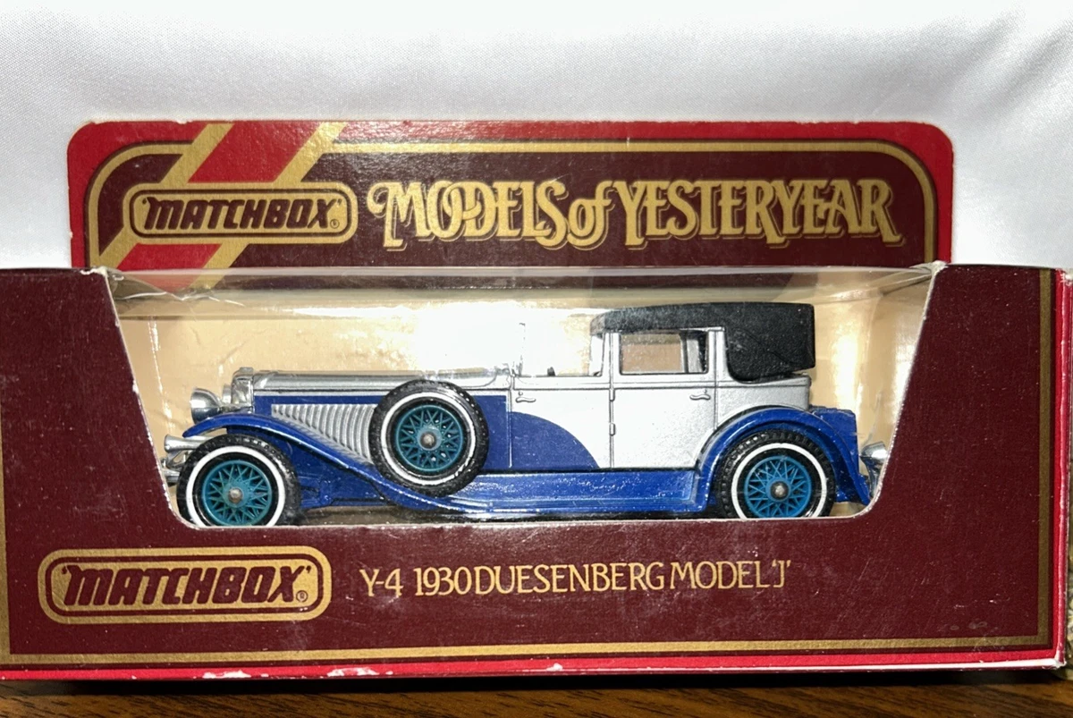 Matchbox Models of Yesteryear Duesenberg 1930 Vehicle Year Vintage