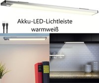 Neu Led Lichtleiste Bewegungssensor Akku FüR Unterbau KüChe Treppe Beleuchtung