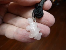 (an-liz-ur-10) baby Uromastyx lizard PINK gemstone carving PENDANT GEM necklace