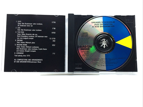 Stockholm Jazz Orchestra & Bob Brookmeyer - Dreams CD - 1988 Jazz Album - Foto 3 di 4