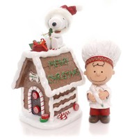 Possible Dreams Snoopy's Gingerbread House Fabric Peanuts Clothtique 4052330 Possible Dreams Snoopy's Gingerbread House Fabric Peanuts Clothtique 4052330