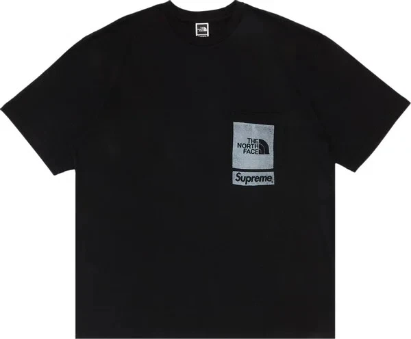 Supreme The North Face Printed Pocket Tee Black | eBay