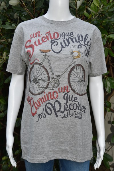LES CAMISETES Graphic T-Shirt - Grey - Size S - EUC