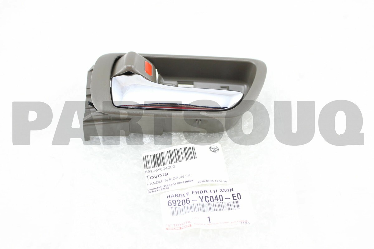 69206YC040E0 Genuine Toyota HANDLE SUB-ASSY, FRONT DOOR INSIDE, LH