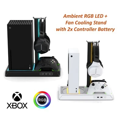 VPS Xbox Series X / S Fan Cooling Stand Charging Station Dock Controller Battery RGB