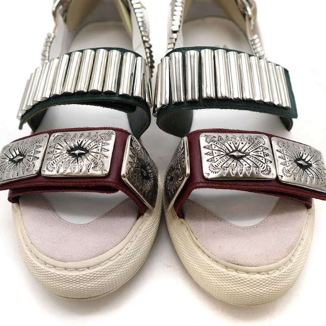 TOGA PULLA BEAMS Bespoke 19SS METAL SNEAKER SANDALS White 37 TOGA PULLA BEAMS Bespoke 19SS METAL SNEAKER SANDALS White 37