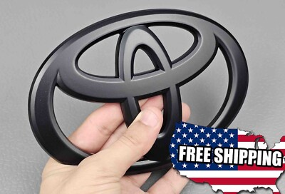 #ad Fit for 2024 2025 Tacoma Front Grille Overlay Emblem Badge Logo Matte Black $46.99