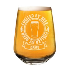 Personalisiert Craft Bier Wasserglas Glas Betriebene Von Bier 2/3 Pint Vatertag