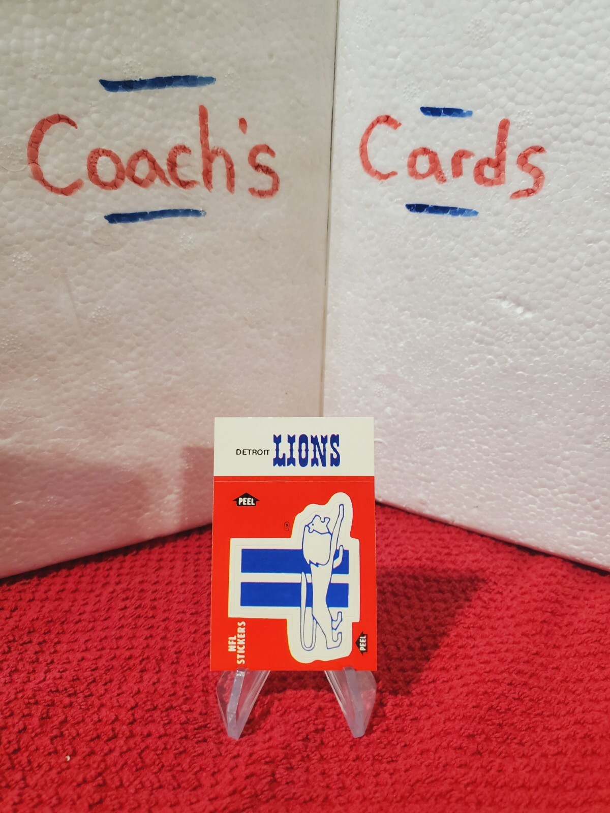 1988 Fleer NFL TEAM ACTION STICKERS Detroit Lions