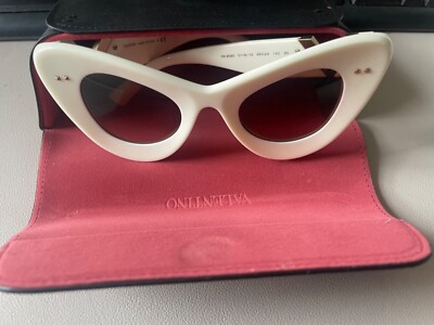 VLOGO SIGNATURE ACETATE CAT-EYE FRAMES Color: IVORY/GRADIENT  display picture 2