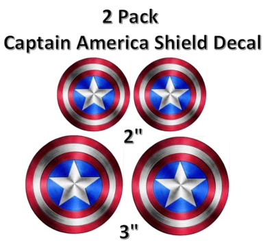 Captain America Shield Stickers LOGO Decal movie comic super hero