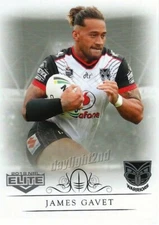 2018 NEW ZEALAND WARRIORS NRL Card JAMES GAVET Elite