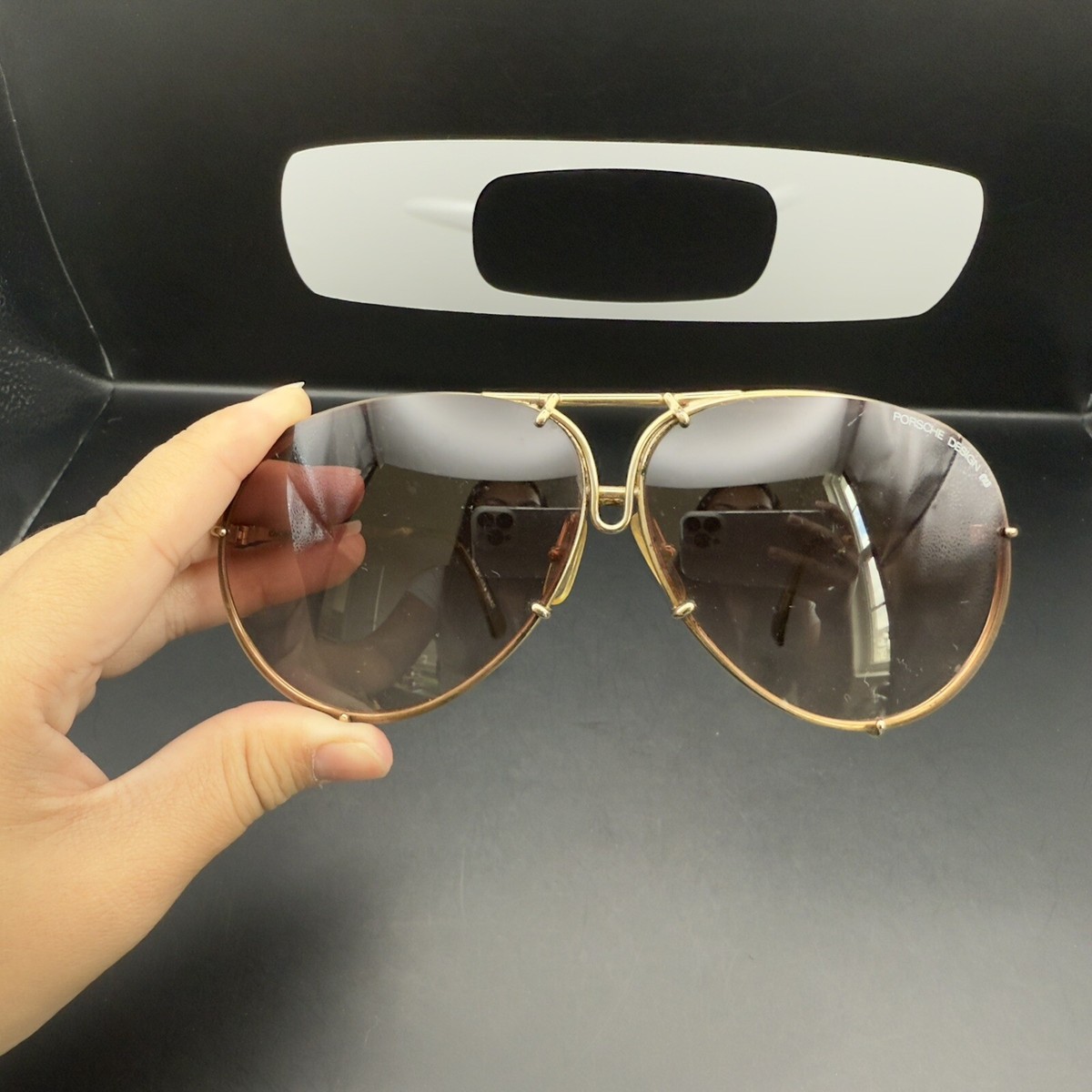 Vintage Porsche Design By Carrera 5621 46 Titan Large Dark Brown