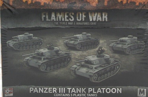 Пламя войны GBX105 Panzer III Танковый взвод пластик Немецкие средние танки времен Второй мировой войны 8090₽