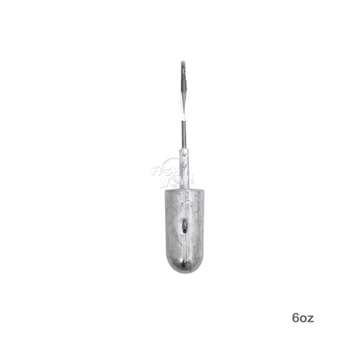 Menge 5 Angeln 6 Unzen Kugel Jig Kopf 10/0 Mustad Haken 32786 Nickel 2x stark einfach - Bild 7 von 8