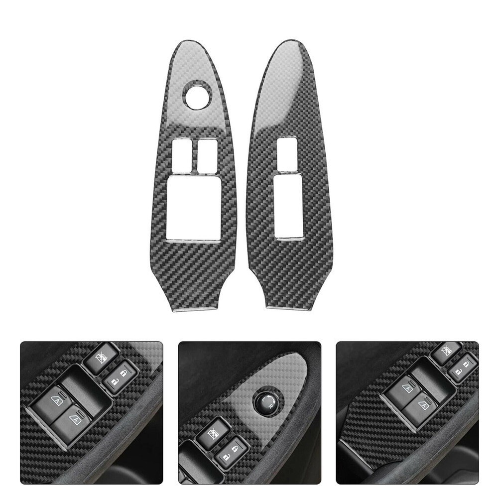 Panel Trim Door Lift Set 2PCS Accessories Carbon Fiber Easy Installation