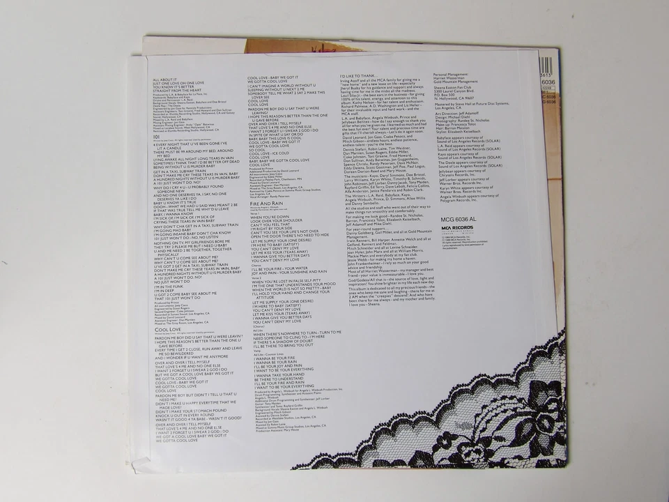 Sheena Easton:   The Lover In Me 1988  UK A1/B1 Near Mint  LP  Prince Foto 4 de 4