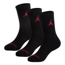 Image of NIKE AIR JORDAN 3 PAIRS OF CREW SOCKS SPORTS SOCKS SIZES 5 INFANTS - 2 JUNIOR