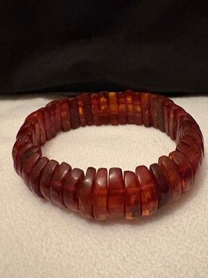 Genuine Amber Bracelet. Old Work. goat specimens.