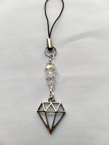 Diamond Pendant Crystal Phone Charm Dangle Lanyard Hanging Car Decor Handmade - 第 2/3 張圖片