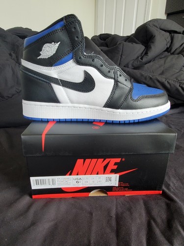 AUTHENTIC Air Jordan 1 Retro High Royal Toe - GS 575441-041 (Various sizes)