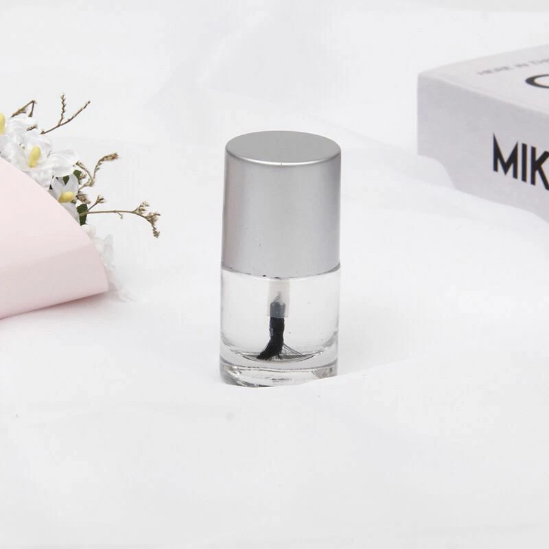 5 Pack Clear Glass Nail Polish Bottle Empty Cosmetic Container 5ml/8ml/10ml - Image 3 of 4