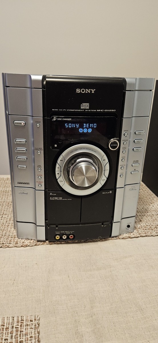 Sony MHC-GX250 Mini Hi-Fi Component Stereo System AM/FM Radio No