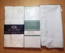 Stafford Square White Handkerchiefs Cotton 40