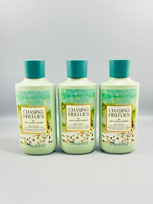 Bath & Body Works Chasing Fireflies Body Wash Shower Gel 10oz Set of 3 New